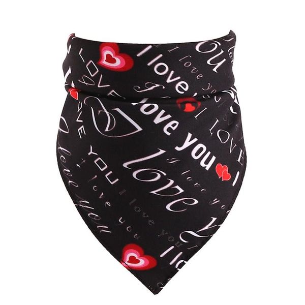

dog apparel 2021 bandana pet couple scarf for cotton love heart printed bow ties collar cat washable