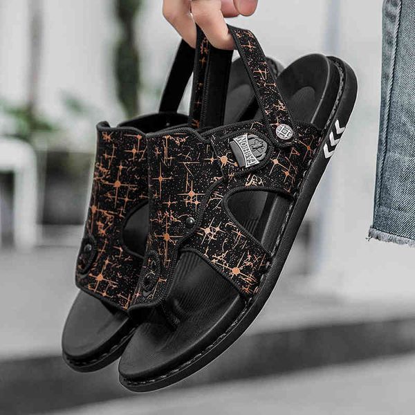 

men's brand sandals summer sandals shoes husband beach sports native jelly slippers rubber man flip flops 4hws, Black