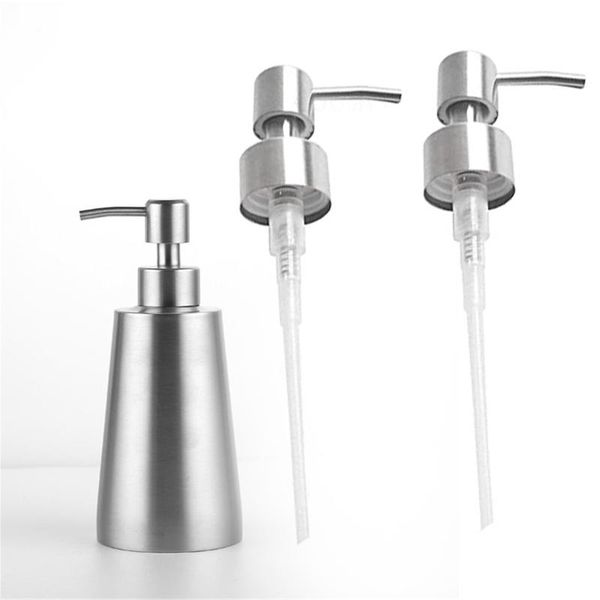 

liquid soap dispenser rust proof stainless steel pump kitchen replacement for regular mouth bottle