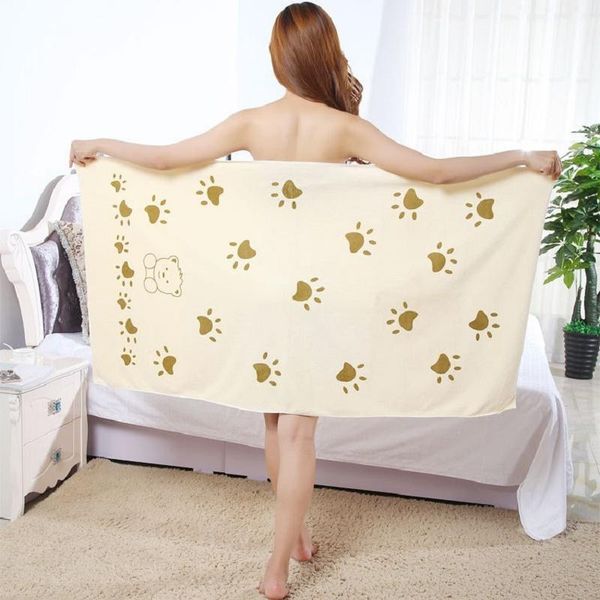 

towel microfiber cartoon print magic bathrobe absorbent soft beach factory quick-drying household