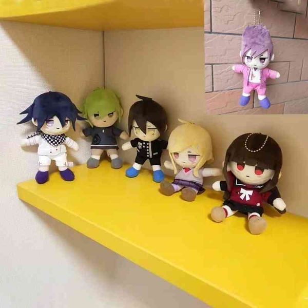 

15cm anime doll keyring danganronpa v3 dangan ronpa oma kokichi komaeda nagito snowdrops ohm material plush keychain toy