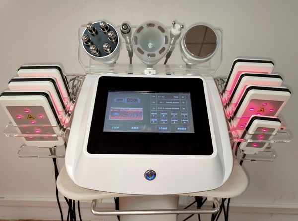 

6 in 1 spa salon face lifting radiofrequency rf cavitation slimming vacuum cavitation system