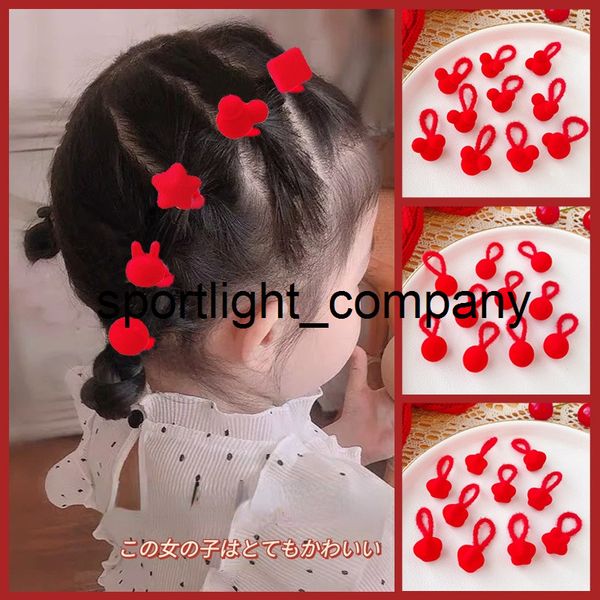 

2022  pcs/set baby girls cute cartoon cube heart elastic hair bands children lovely scrunchies rubber bands kids hair accessories, Slivery;white