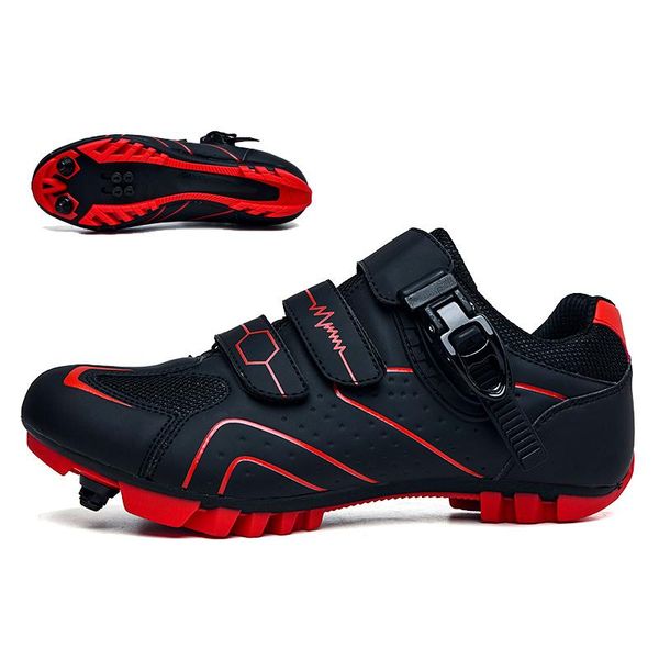 

cycling shoes self-locking nonslip mtb racing women bicycle original athletic sneakers footwear, Black