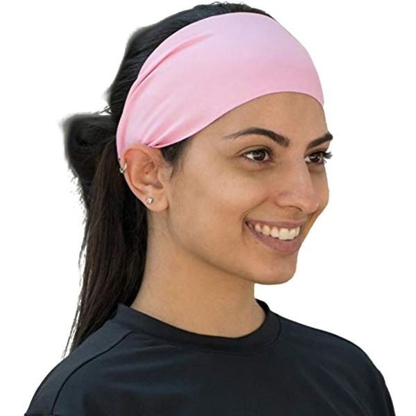 

sweatband women men high elastic yoga football wicking basketball exercise workout running cycling accessory sports safety sweat headband, Yellow;black
