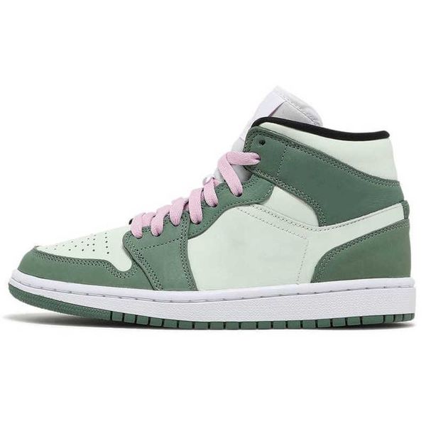 

jumpman 1 1s basketball shoes womens mid barely rose dutch green crimson tint toe purple pulse white off maison chateau mens trainersxh7x
