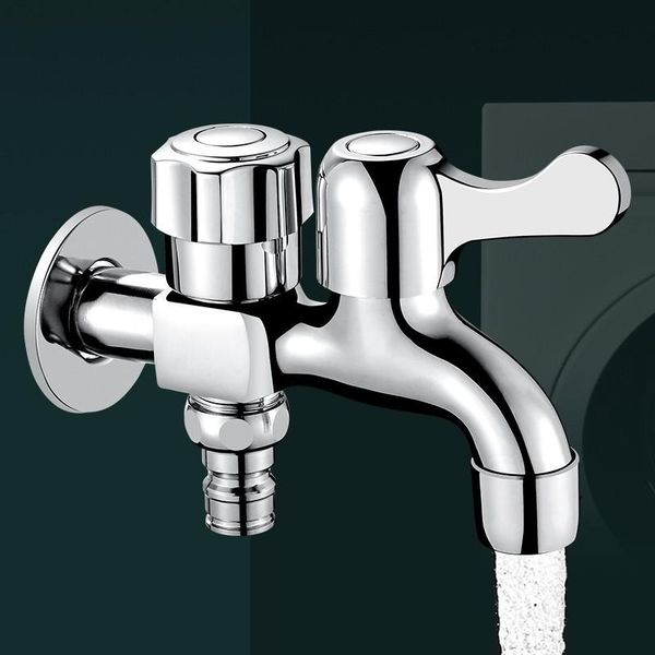 

bathroom sink faucets stainless steel washing machine special extension joint single cold quick-open household 4point faucet