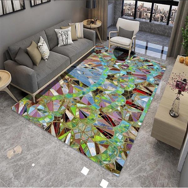 

crystal 3d printed carpet modern living room decoration entrance door mat in the hallway bedroom bath mats carpets