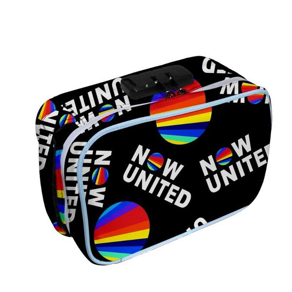 

cosmetic bags & cases now united merch 3d printing portable storage carrying stratification password lock zipper box women makeup organizer