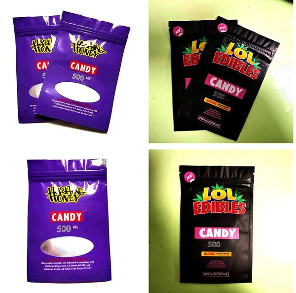 

500mg hashtag honey lol edibles mylar candy bag packaging edible bags white runtz pink rozay sorbet