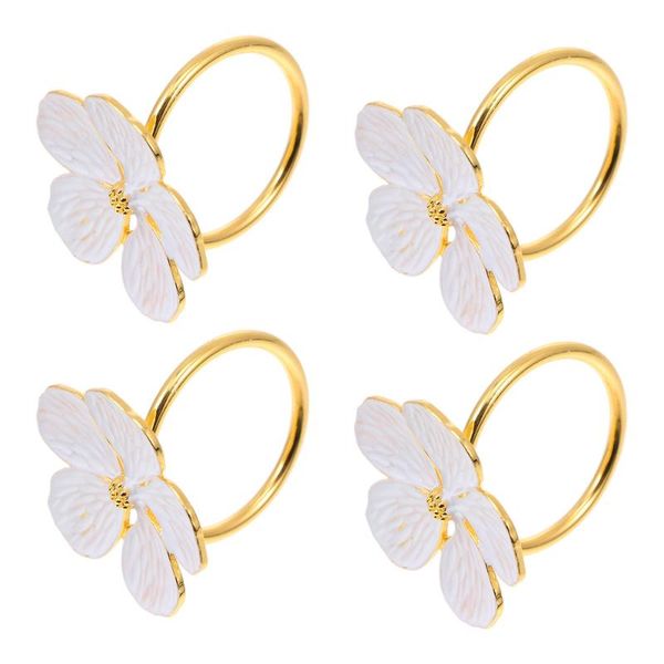 

napkin rings 4pcs decorative buckles holder (assorted color)