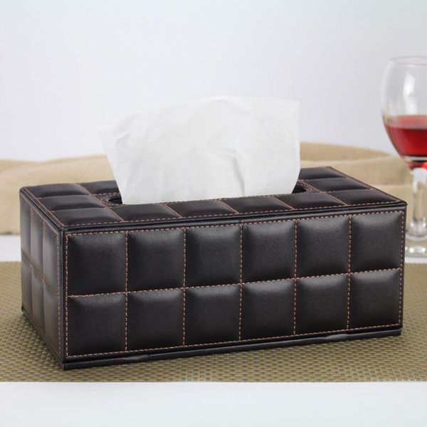 

tissue boxes & napkins car creative box deskmodern leather european style paper boite a mouchoirs home decor dj60tb
