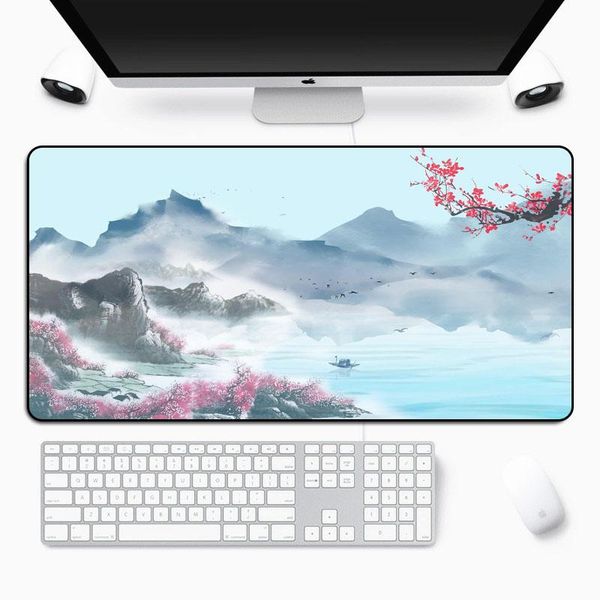 

mouse pads & wrist rests xgz large size art series pad abstract ancient landscape table mat home office essential keyboard