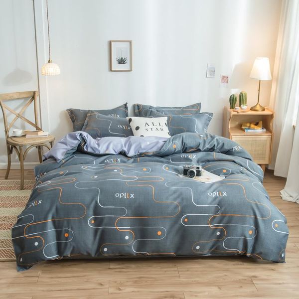 

bed aloe vera cotton four-piece set of ground hair sheets is nordic wind bedding cover sets