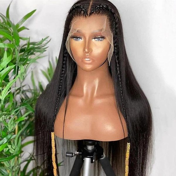 

13x6 straight lace front wig deep part wigs 13x4 frontal human hair remy 8-34inch small medium large size, Black;brown