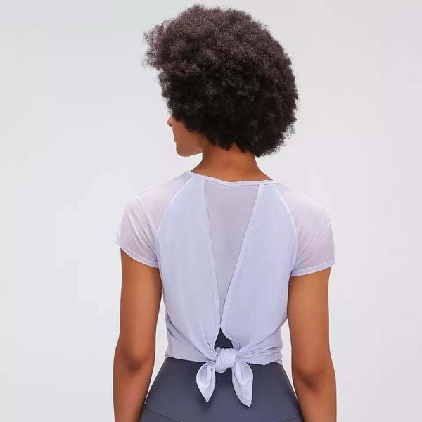 

yoga outfit zenyoga just a tie cool athletic running t-shirt women ultralight plain sport fitness workout tee short-sleeved shirt