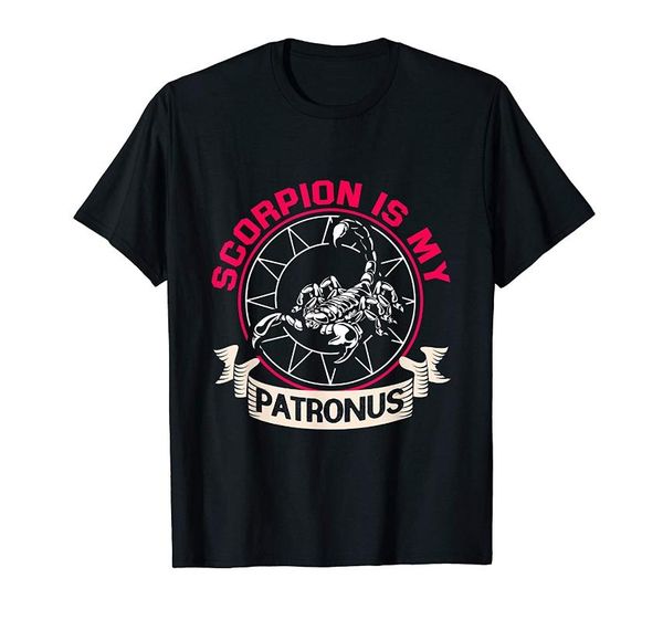 

men's t-shirts scorpion is my patronus t-shirt, White;black