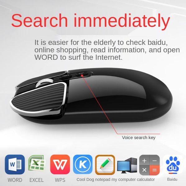 

mice rechargeable mouse for ai artificial intelligence voice wireless xunfei speaking typing translation desklaptop