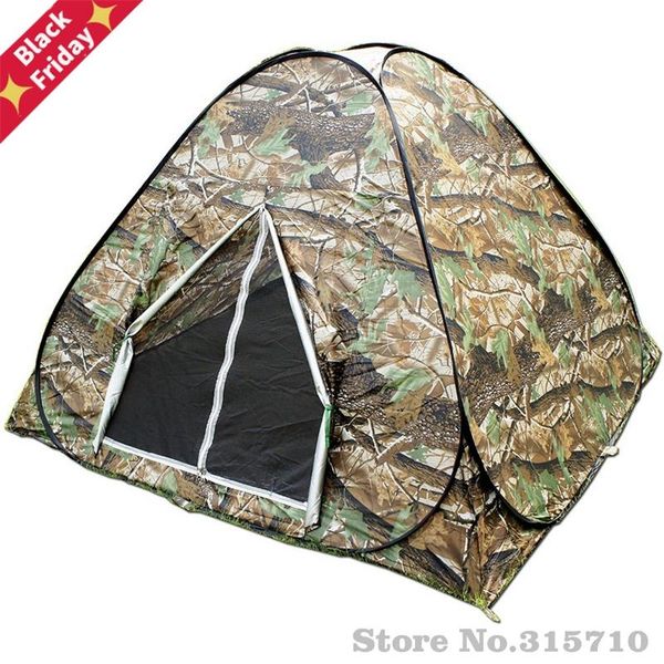

tents and shelters 3-4persons up tent in low price for outdoor travel camping two camouflage color fold a round carry bag easy