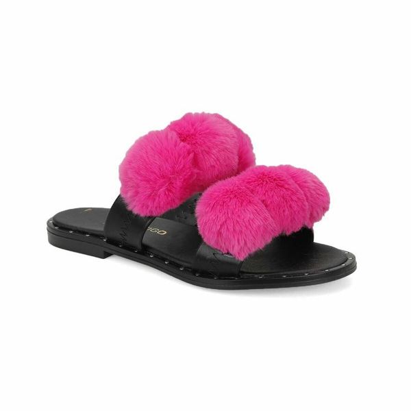 

slippers flo tako37z fuchsia women butigo, Black