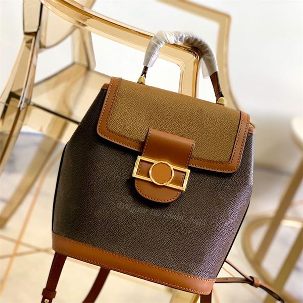 

luxury designer 2021 ss m45142 backpack style crossbody bag classic handbag cowhide letter lock hasp single handle satchels lady fashion han