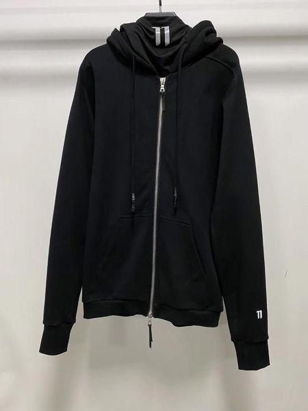 

men's hoodies & sweatshirts men zipper puller black hoodie