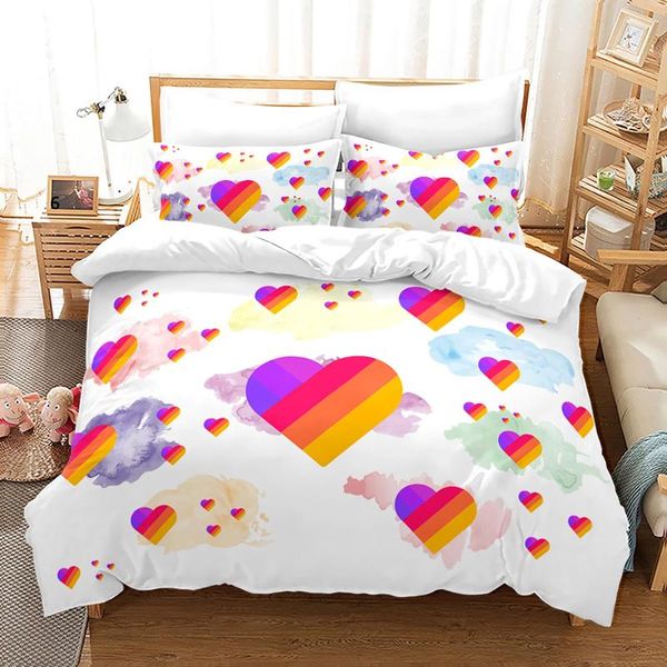 

bedding sets likee set single twin full  king size lover bed kid's kid bedroom duvetcover heart-shaped 002