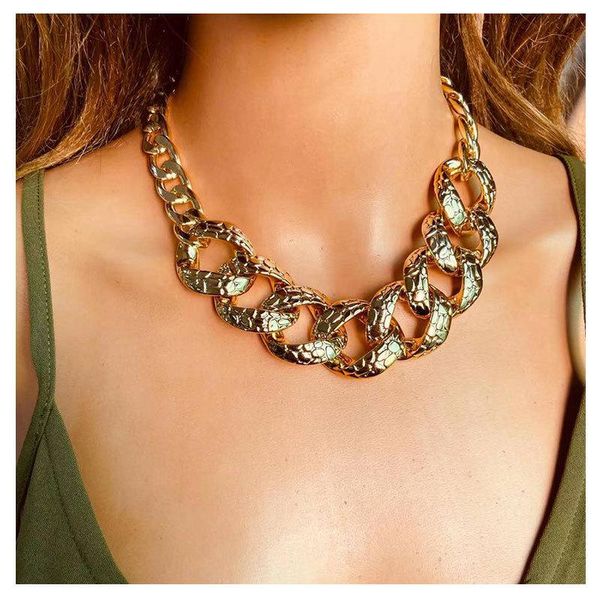 

chains modern jewelry big chunk chain necklace design selling golden plating women for girl lady gifts, Silver
