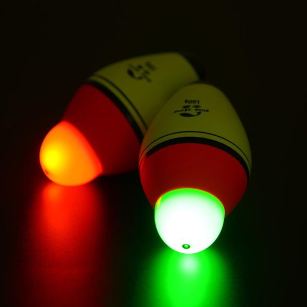 

fishing accessories 1pc night foam float luminous floating 40g-100g red green electronic head anti-collision light bobber