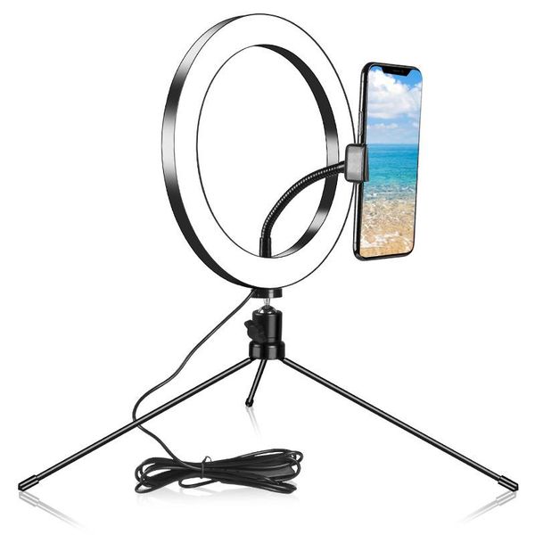 

inch pography ring light phone desklive flood lamp selfie pographic makeup anchor beautification filming flash heads