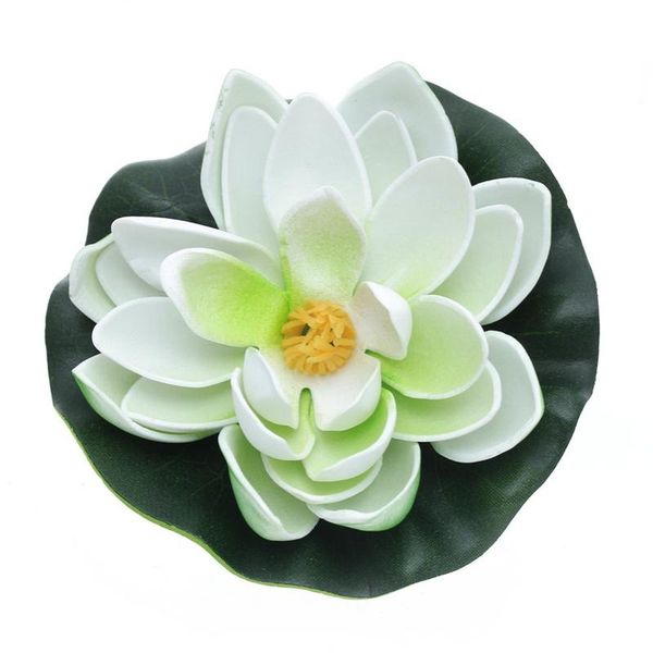 

decorations -artificial plant lotus decoration for aquarium eva plastic white color