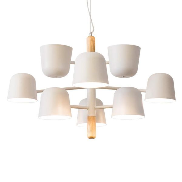 

pendant lamps nordic chandelier living room modern minimalist lamp log wood restaurant whole house lighting table