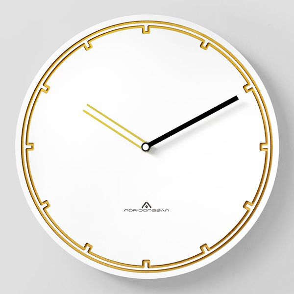 

wall clocks nordic fashion simple clock living room luxury silent art bedroom metal decorations bb50
