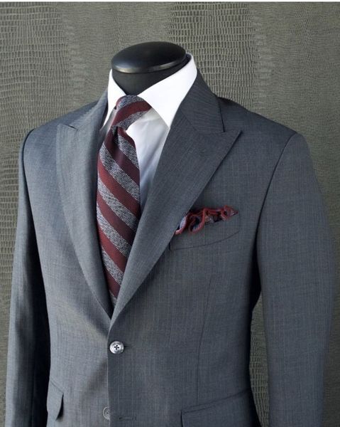 

men's suits & blazers dress gray homme wedding blazers men's suits groom tuxedo 2 ask party at prom celebrate coat suit pants jt78, White;black