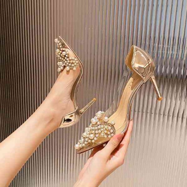 

dress shoes women's, gold, silver, patent leather, transparent, pvc, low, pointy, 6/8/ cm, wedding shoes, bride grln, Black