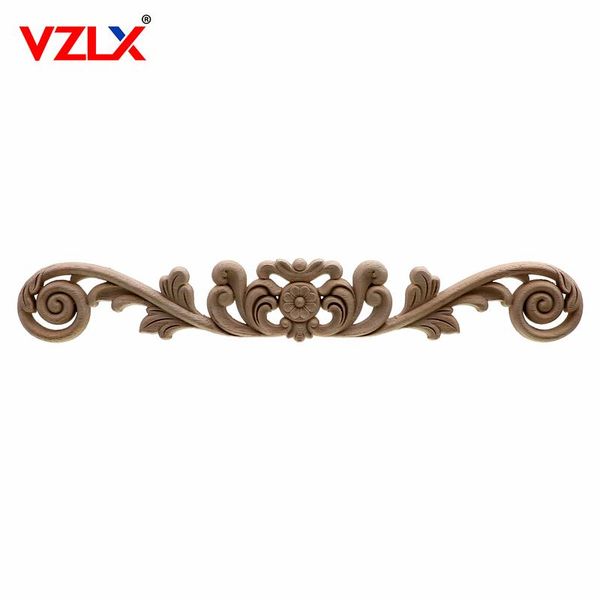 

vintage wood carved corner onlay applique frame doors wall decorate furniture decorative figurines wooden miniatures maison objects &