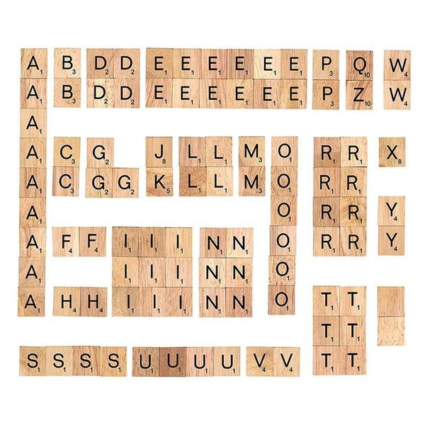 

pcs wood tiles letter alphabet s number craft english words ej novelty items