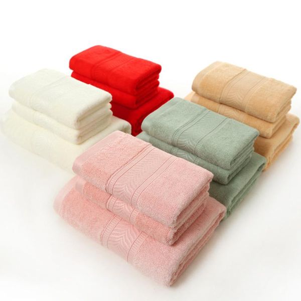 

towel 100% bamboo fiber soft face bath set thick color herringbone bathroom