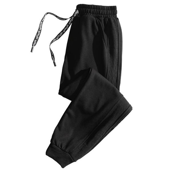 

men's pants man autumn trousers loose sweatpants running, Black