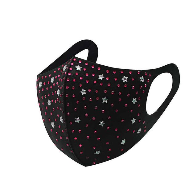 

korean advanced warm and dustproof spring hanging ear black printing universal mask