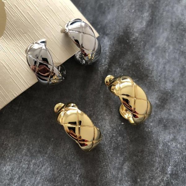 

stud jewelry for women earrings line luxury stainless steel gift classic wild korean designer punk mini wholesale, Golden;silver