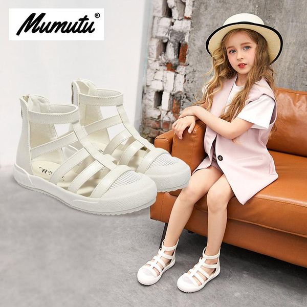 

odorless soft standard size children like girls breathable anti-wear casual light summerÂ scandal mm1978 sandals, Black;red