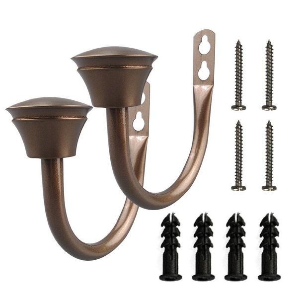 

other home decor set of 2 metal curtain holdbacks wall mounted drapery tiebacks, decorative window treatment for bedroom