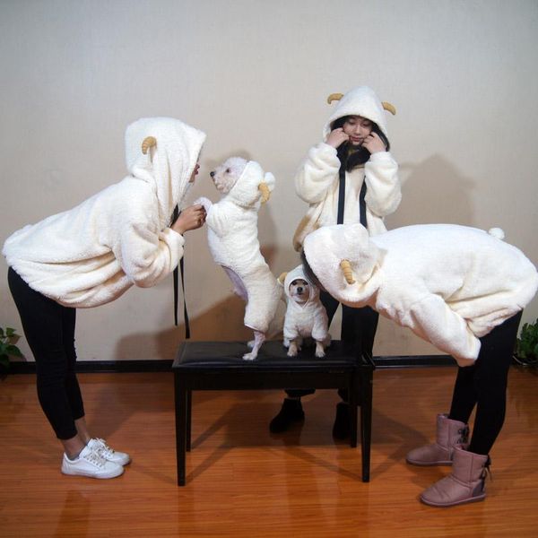 

dog apparel winter pet clothes cat for small dogs parent-child clothing hoodie coat jacket sweater costume