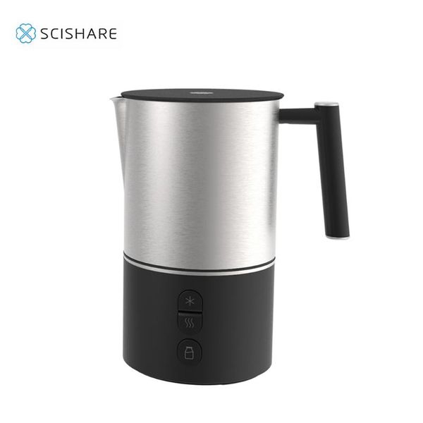 

smart home control scishare electric milk foamer bubble coffee diy machine latte art creamer maker warm cappuccino frother pitcher 220v