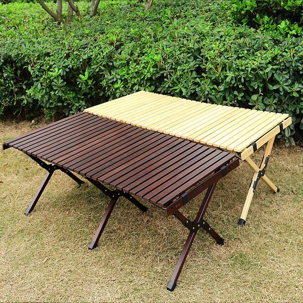 

camp furniture outdoor egg-roll table 40 *40 *120cm for camping picnic & bbq