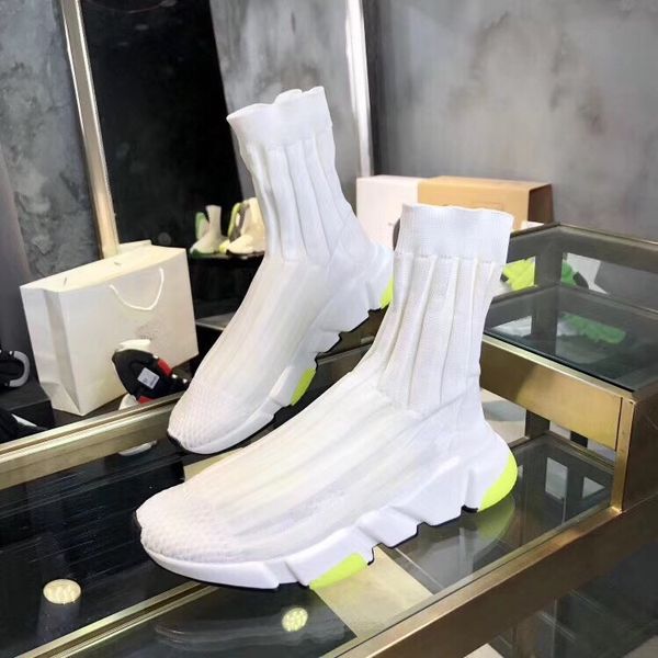 

new arrival sock shoes men women platform designers sneakers beige all black graffiti socks booties casual shoes luxurys flats bb, Red;white