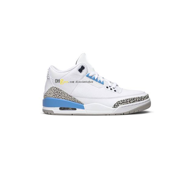 

3 unc basketball shoes shoe mens womens 3s sneakers for size 36-47 ct8532 104