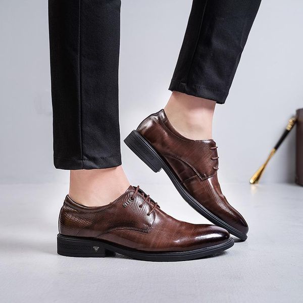 

autumn men's shoes in 2021 dress, Black
