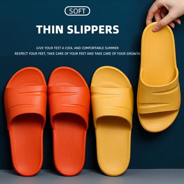 

solid color flops thick-soled mesh home bathroom couple slippers, Black